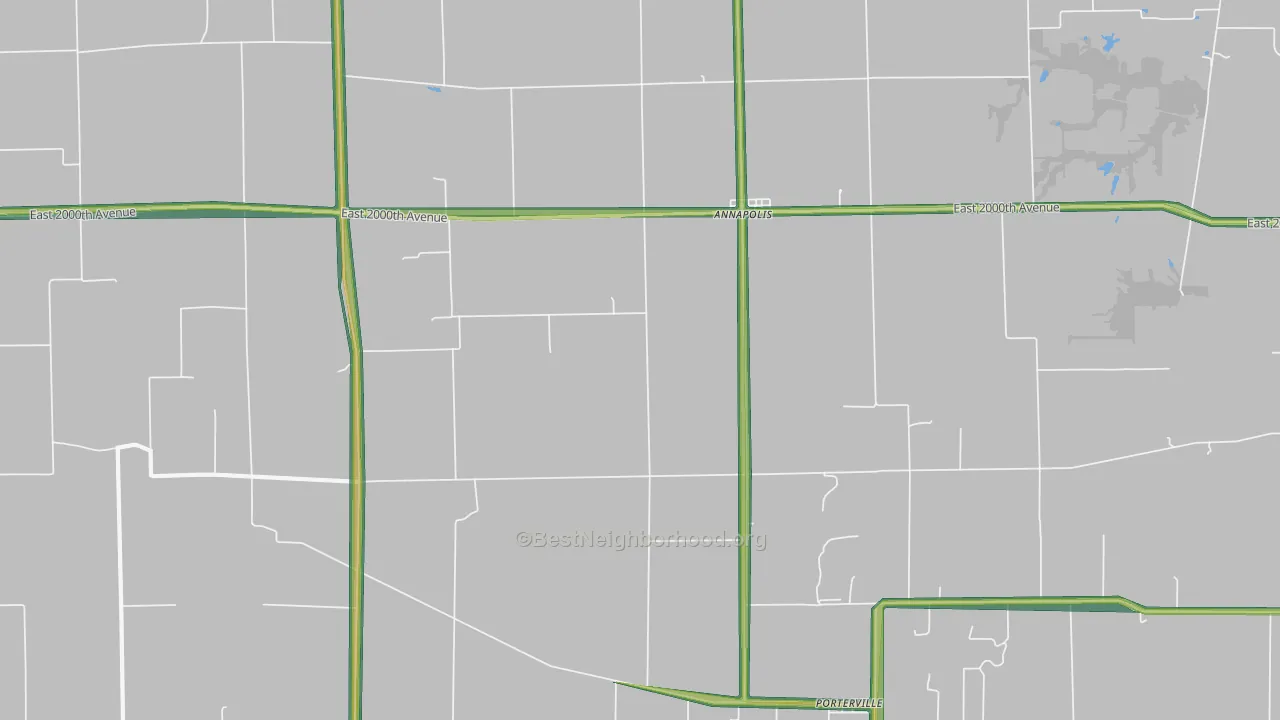 Annapolis, IL Map of Noise Levels in Annapolis