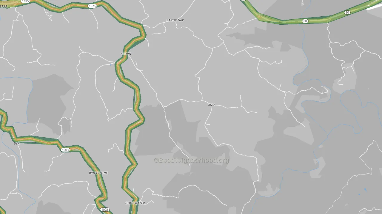 Ano, KY Map of Noise Levels in Ano