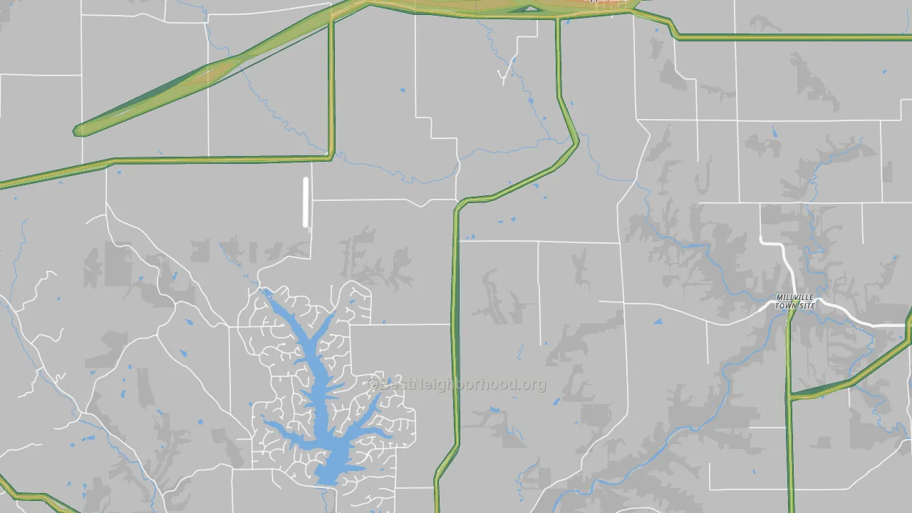 Apple River, IL Map of Noise Levels in Apple River