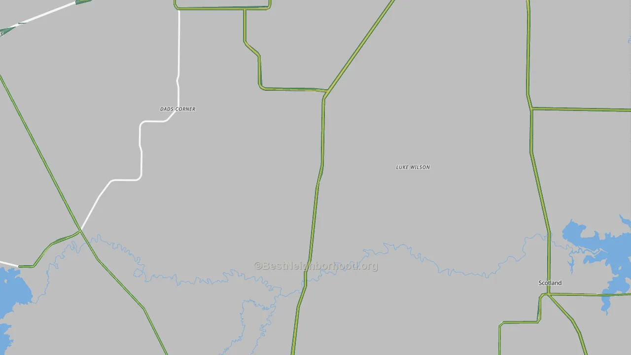 Archer County, TX Map of Noise Levels in Archer County