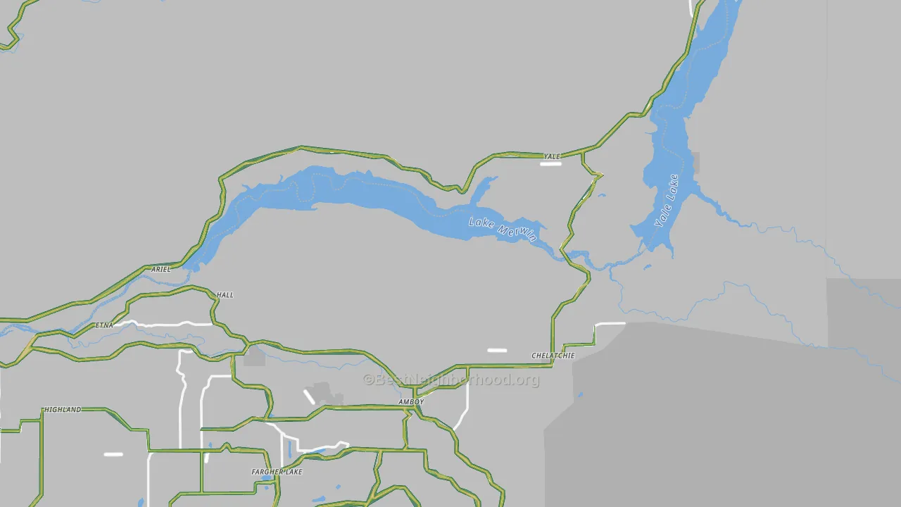 Ariel, WA Map of Noise Levels in Ariel