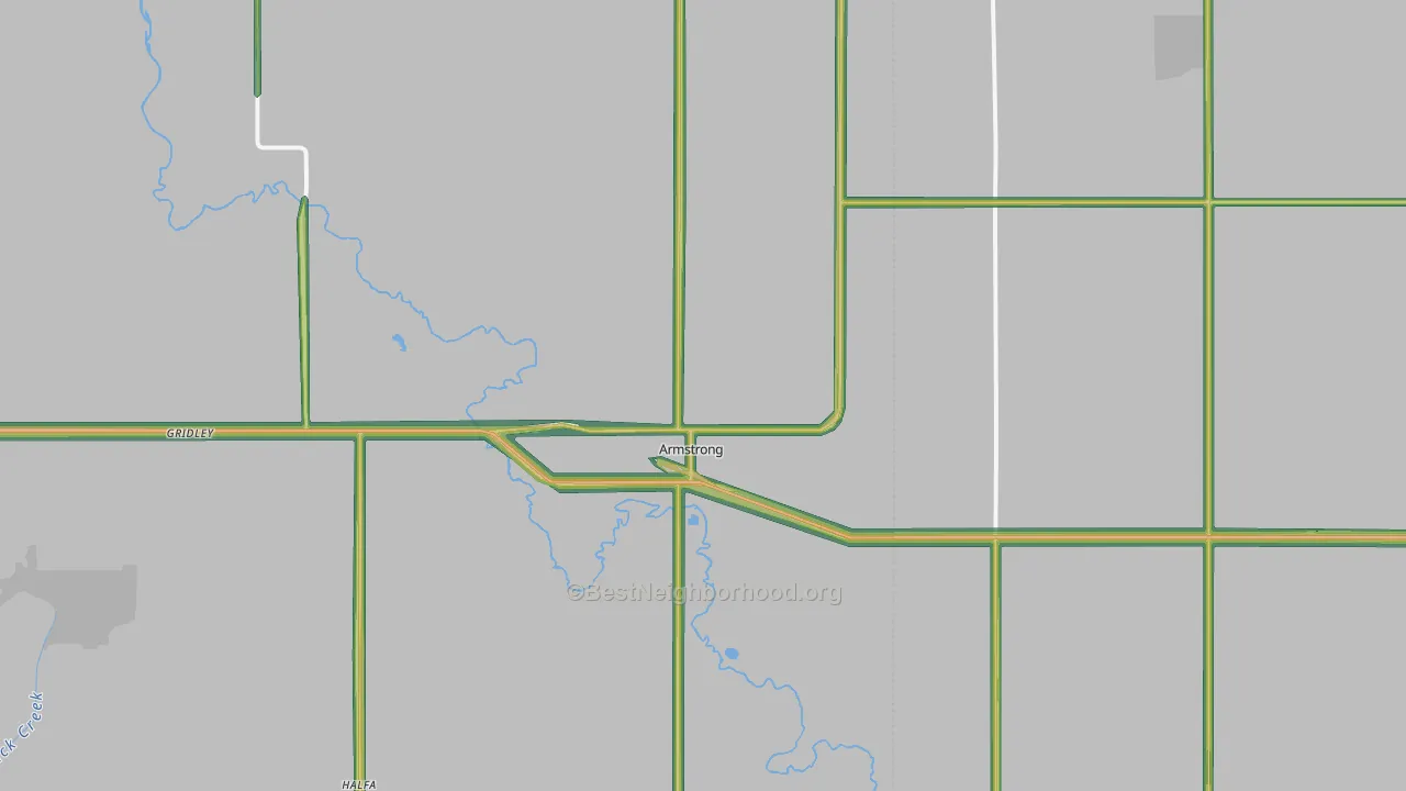 Armstrong, IA Map of Noise Levels in Armstrong