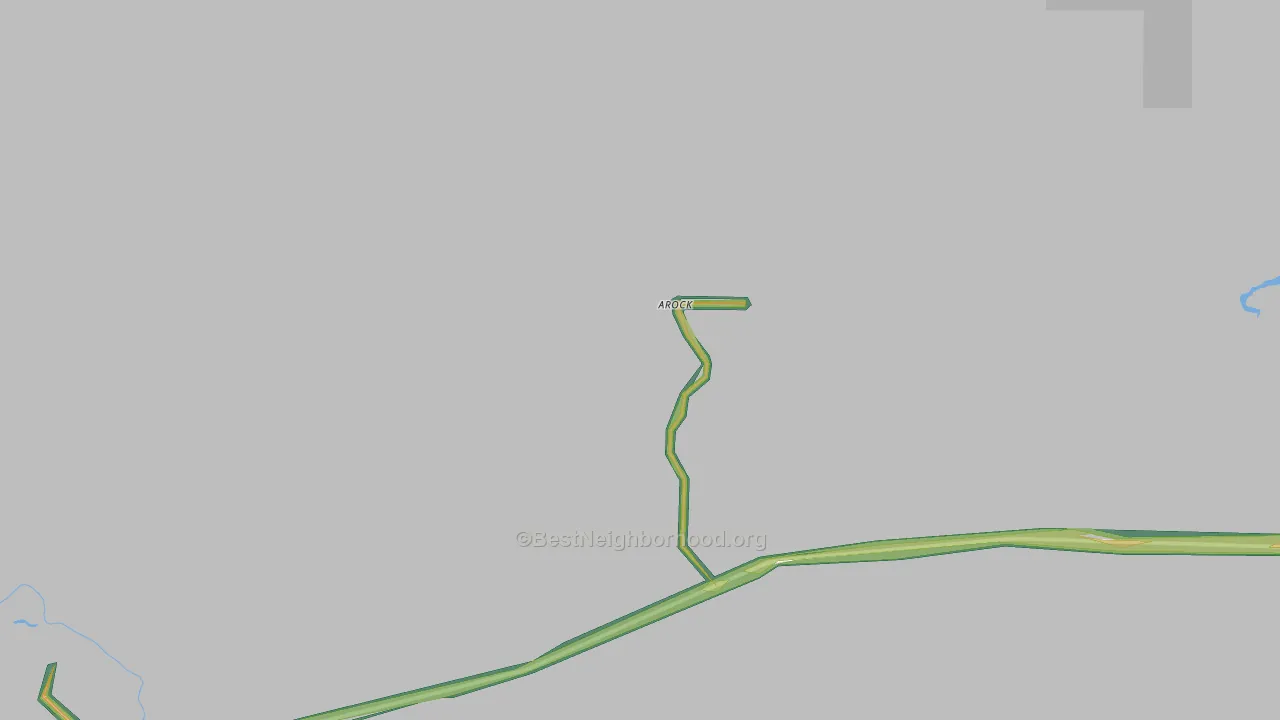 Arock, OR Map of Noise Levels in Arock