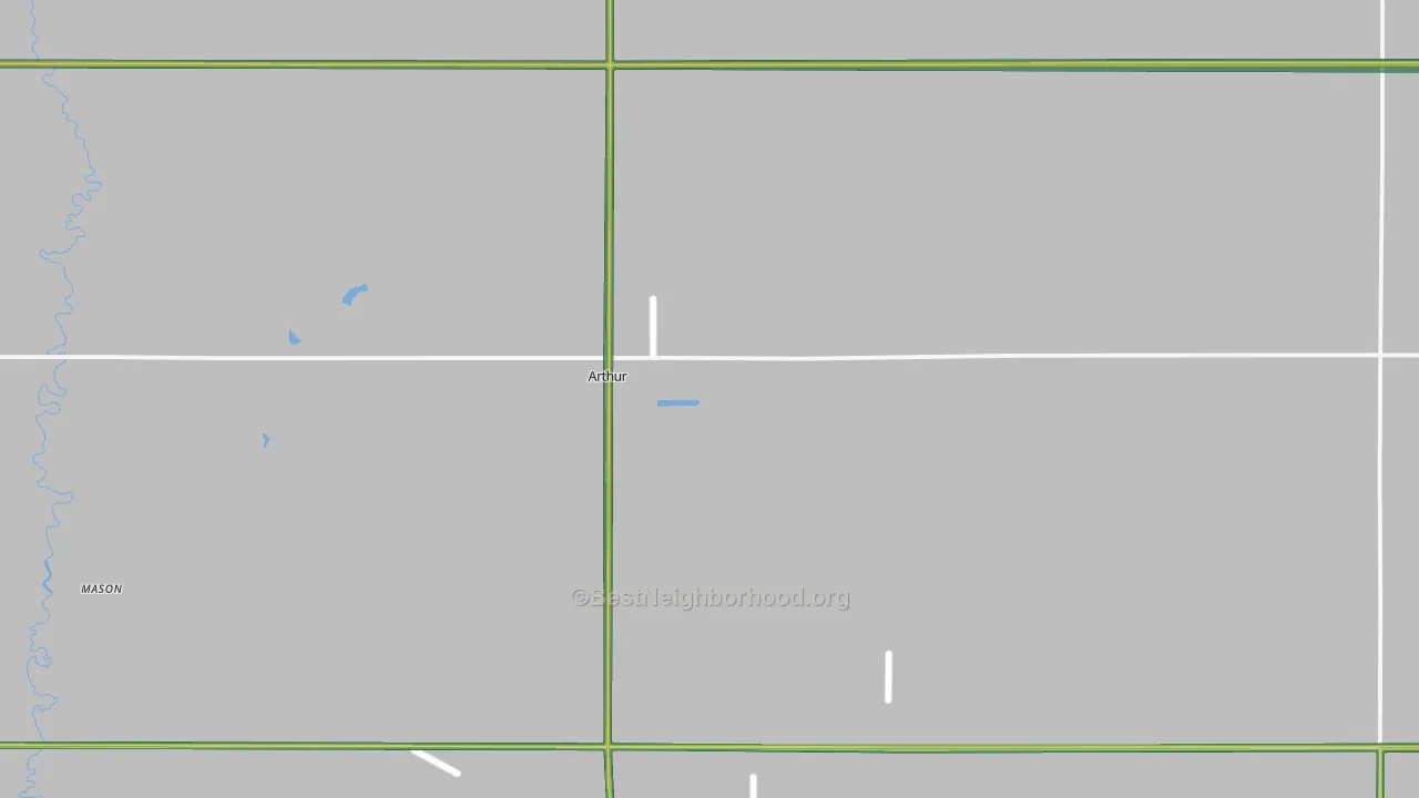 Arthur, ND Map of Noise Levels in Arthur
