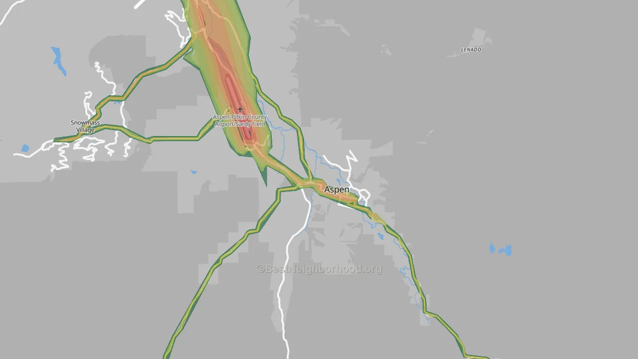 Aspen, CO Map of Noise Levels in Aspen