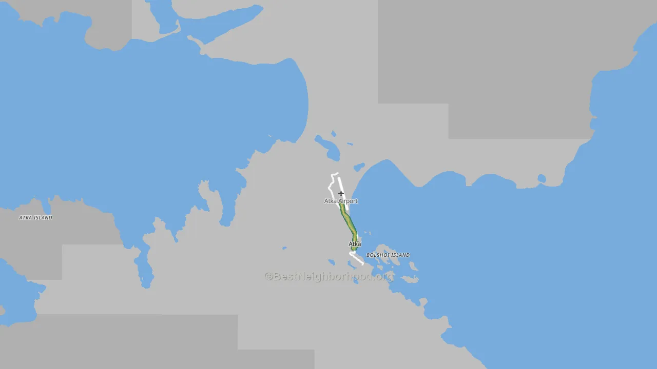 Atka, AK Map of Noise Levels in Atka