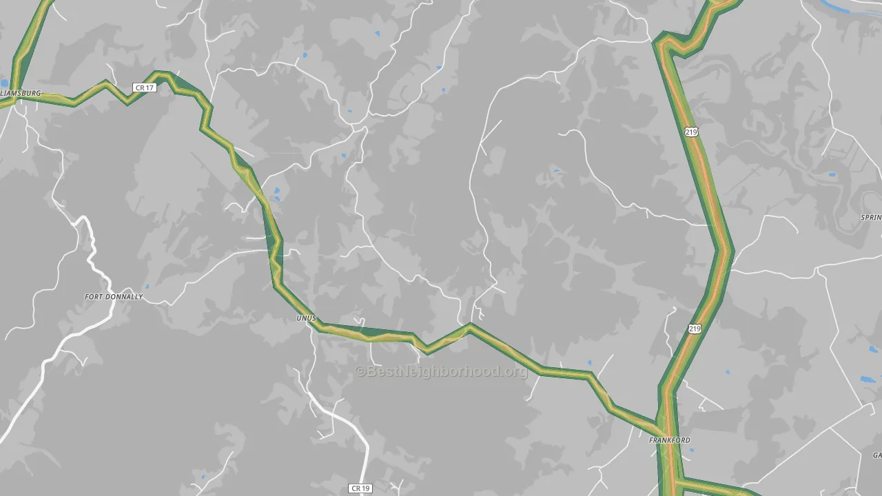 Auto, WV Map of Noise Levels in Auto