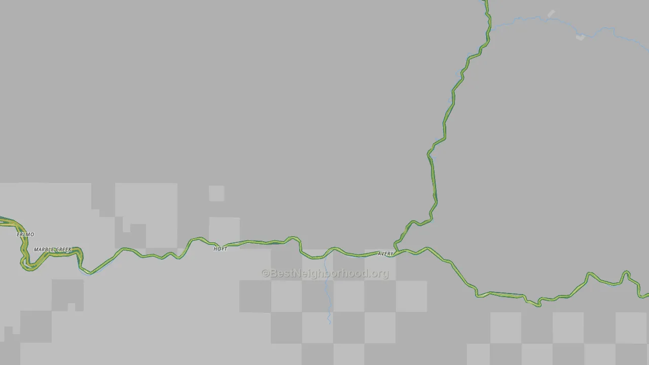 Avery, ID Map of Noise Levels in Avery