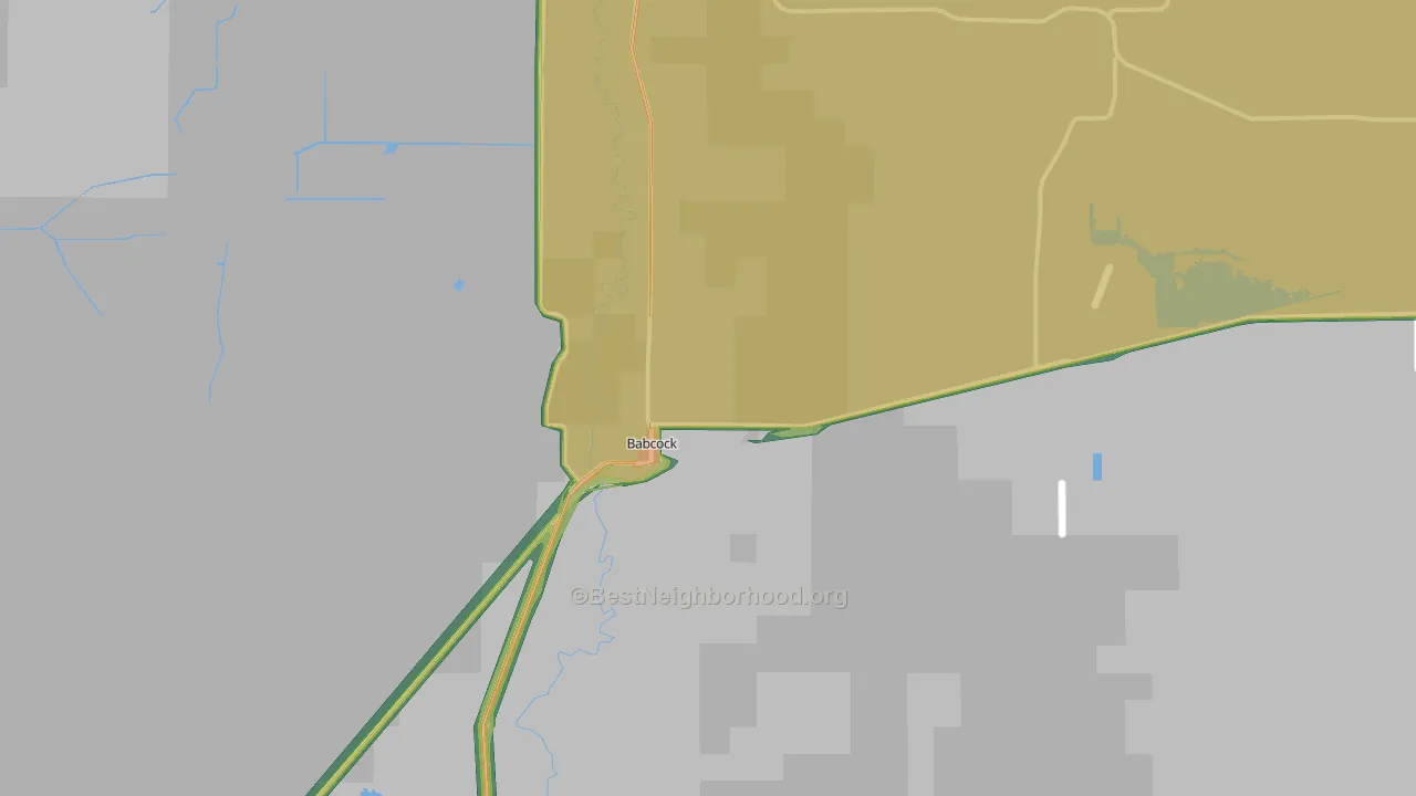 Babcock, WI Map of Noise Levels in Babcock