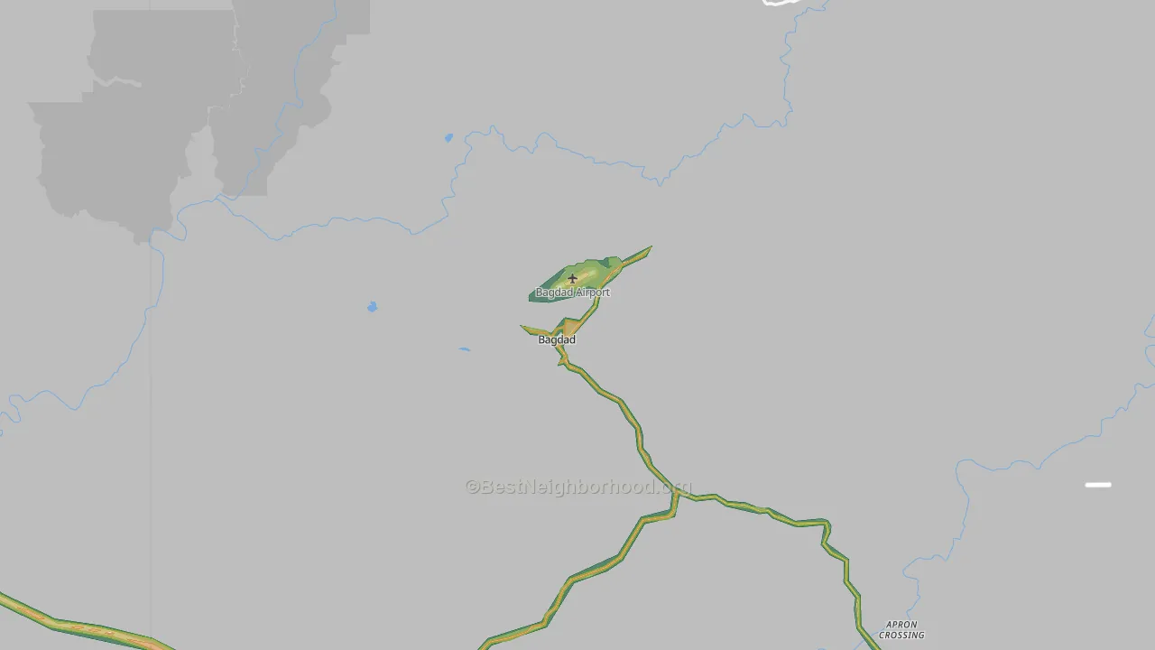Bagdad, AZ Map of Noise Levels in Bagdad