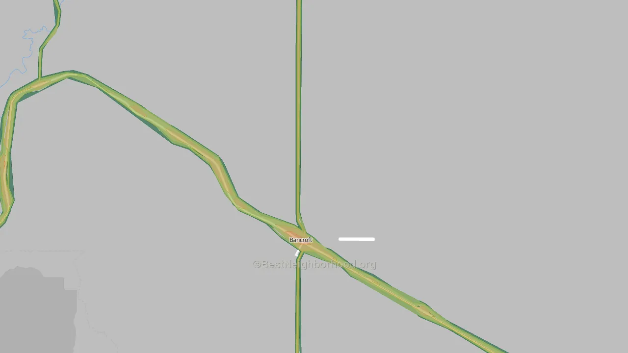Bancroft, ID Map of Noise Levels in Bancroft
