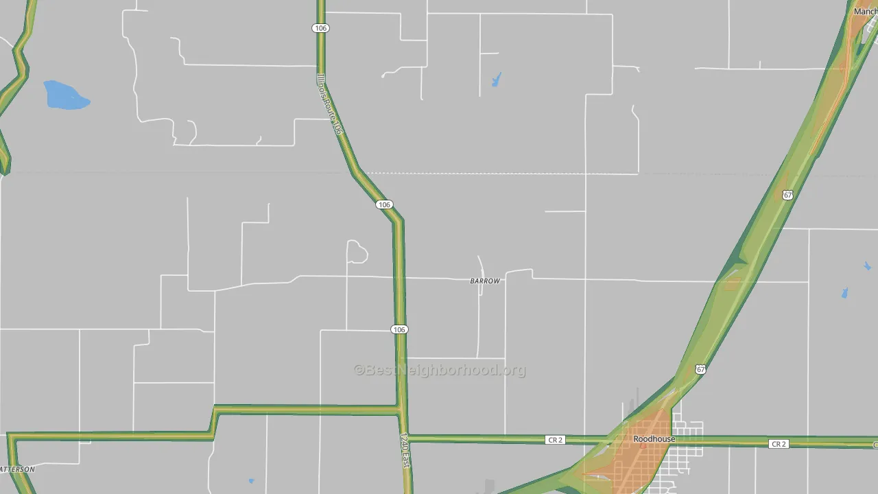 Barrow, IL Map of Noise Levels in Barrow