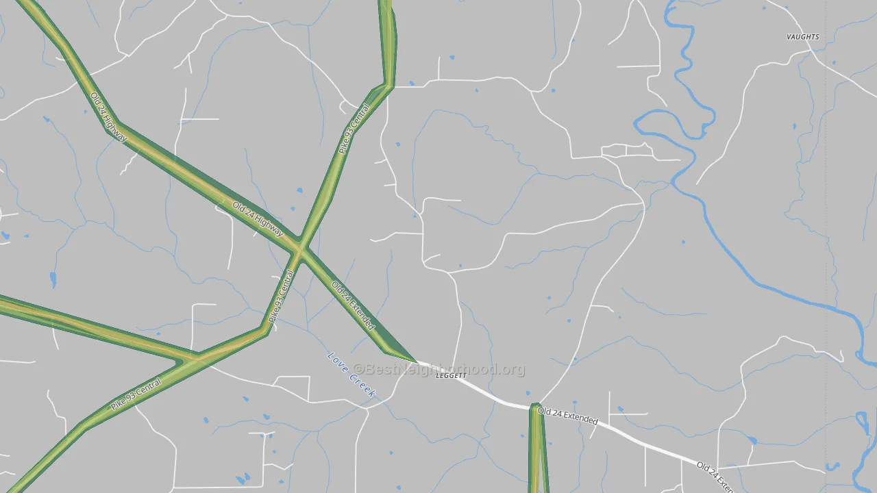Barto, MS Map of Noise Levels in Barto