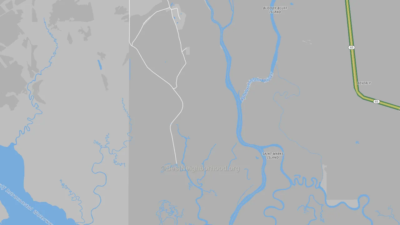Bay City, FL Map of Noise Levels in Bay City