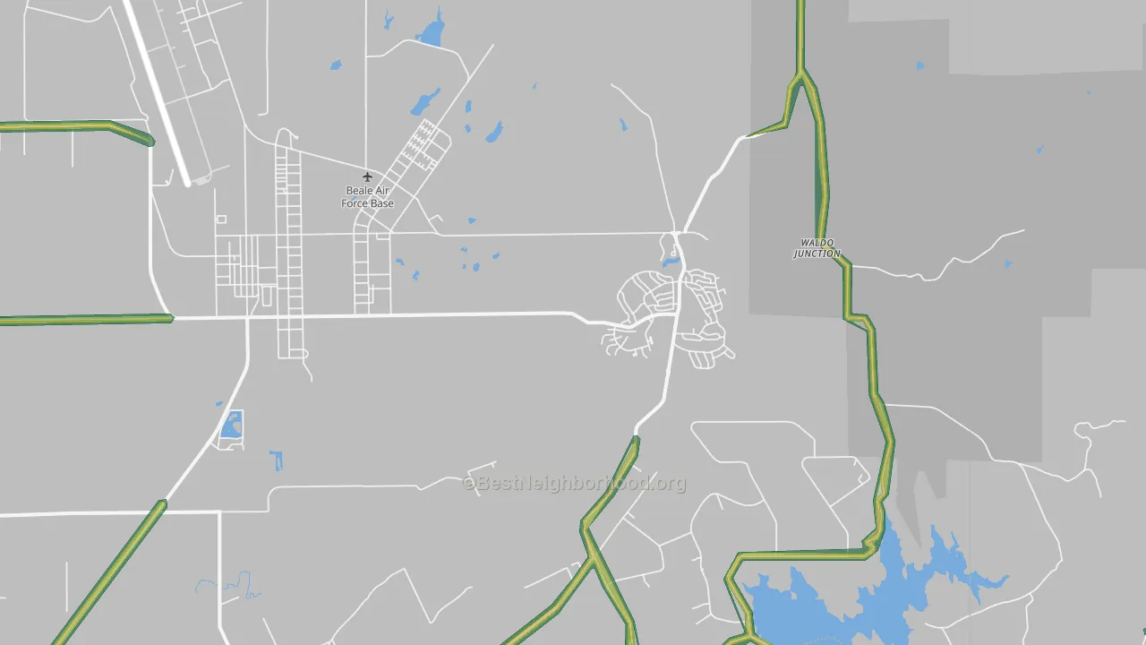 Beale Afb, CA Map of Noise Levels in Beale Afb