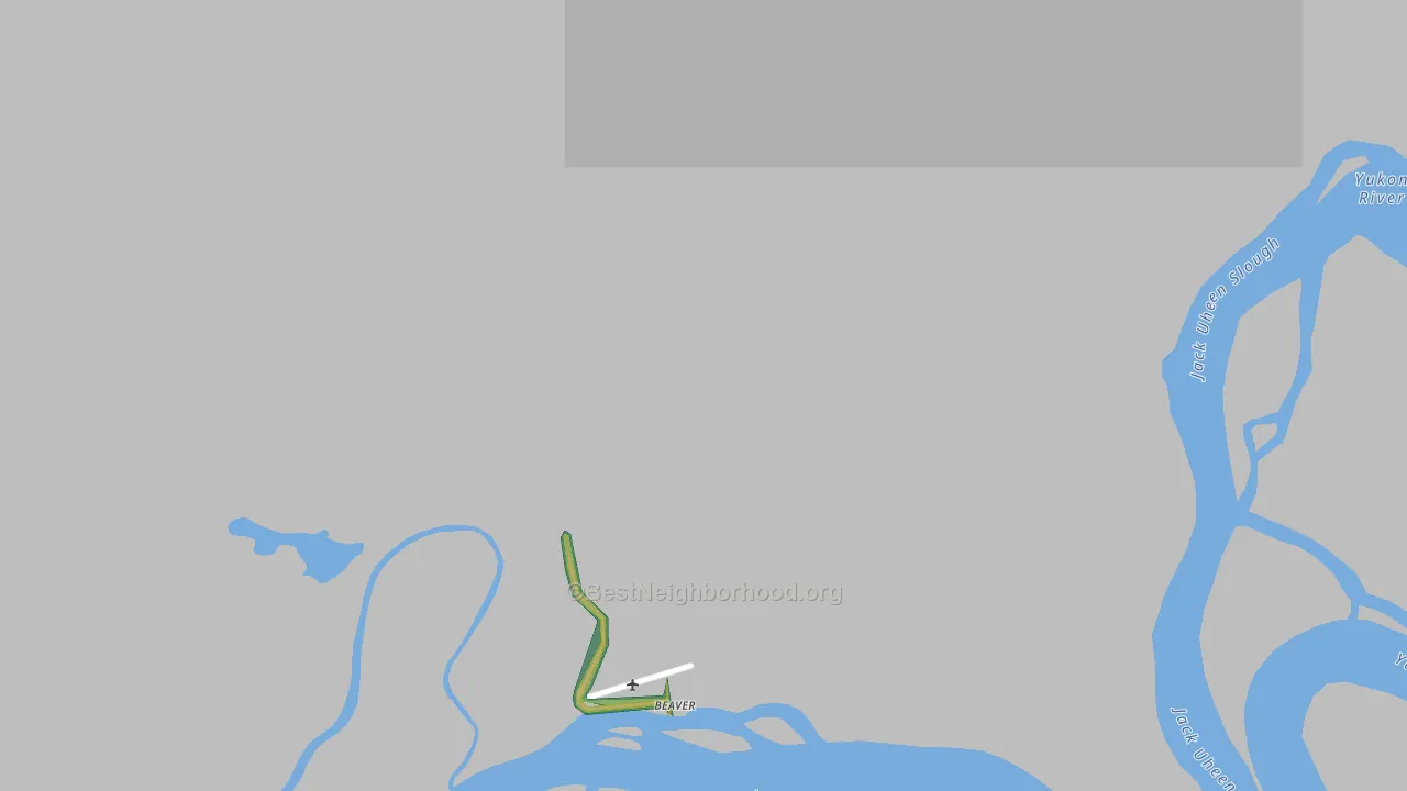 Beaver, AK Map of Noise Levels in Beaver