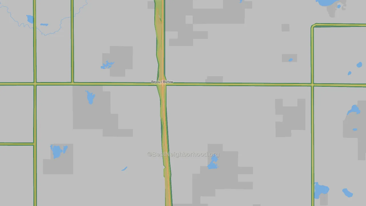 Bejou, MN Map of Noise Levels in Bejou