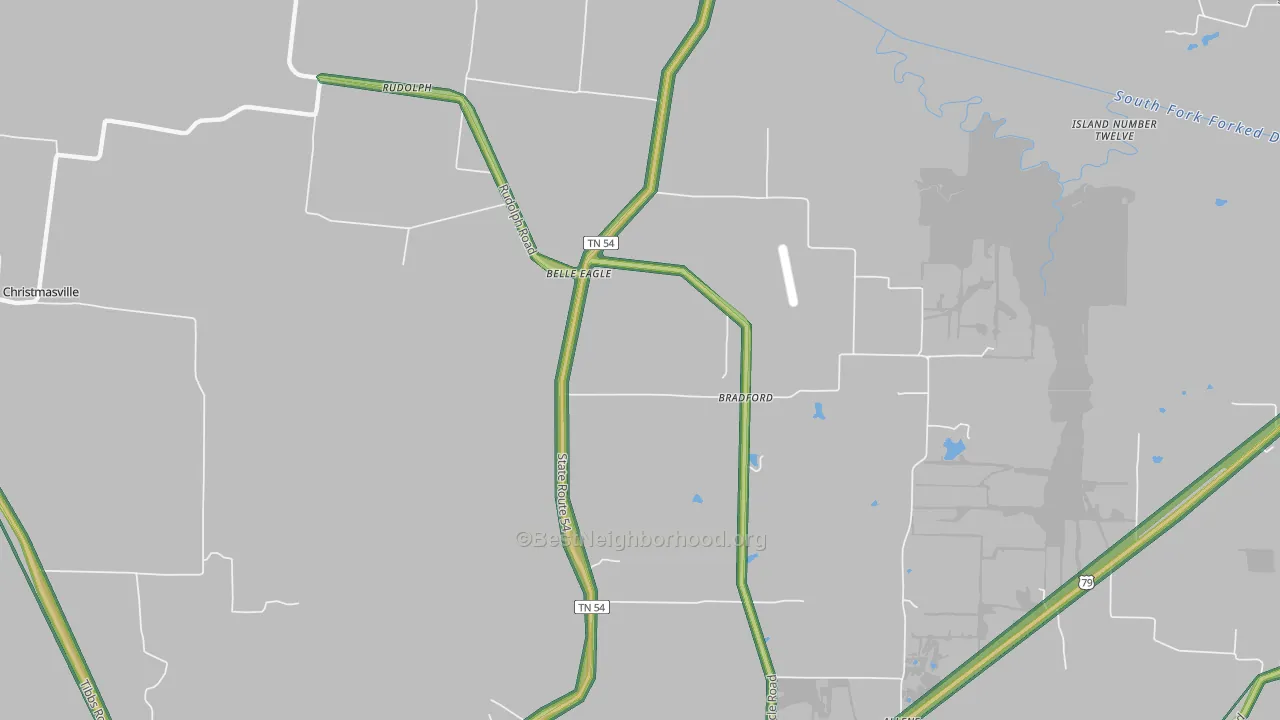 Belle Eagle, TN Map of Noise Levels in Belle Eagle