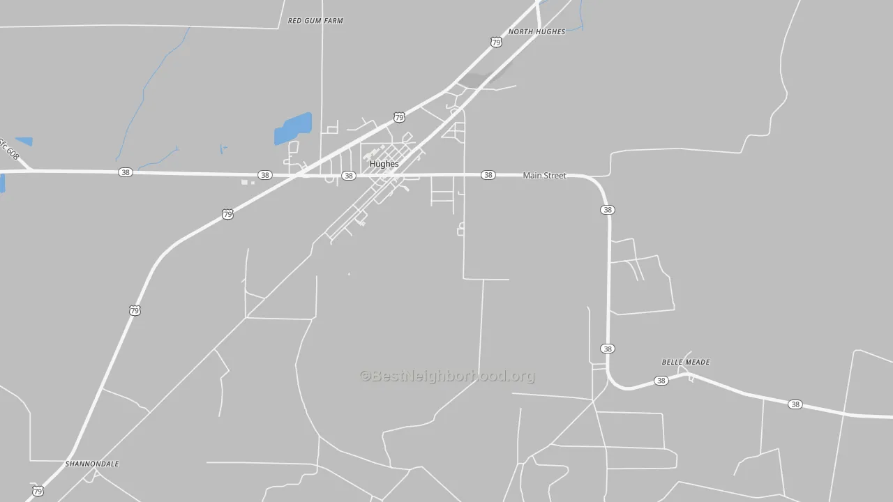 Belle Meade, AR Map of Noise Levels in Belle Meade