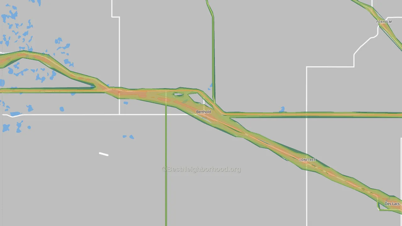 Berthold, ND Map of Noise Levels in Berthold
