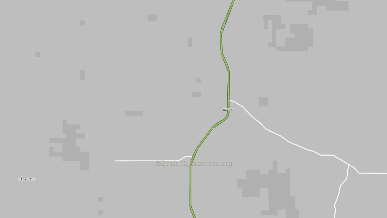 Biddle, MT Map of Noise Levels in Biddle