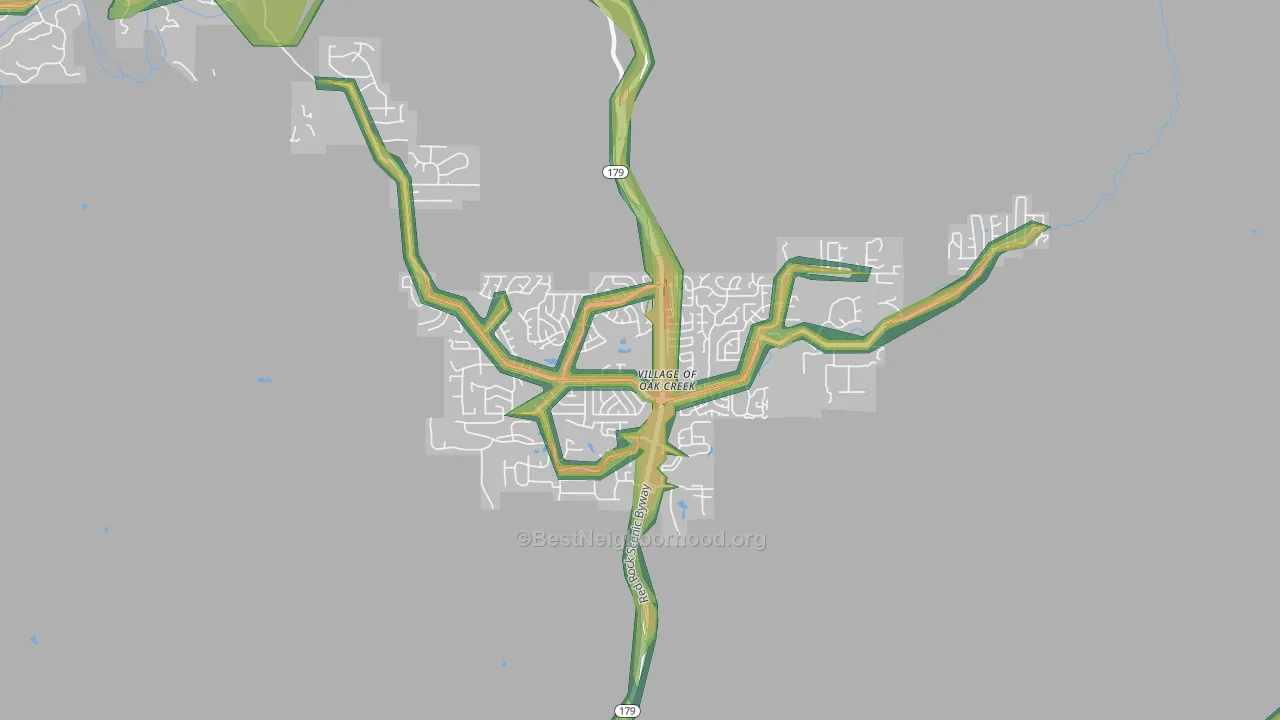Big Park, AZ Map of Noise Levels in Big Park