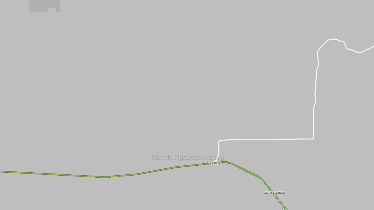 Bingham, NM Map of Noise Levels in Bingham