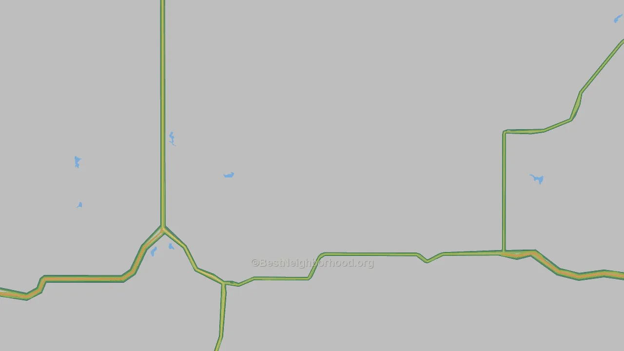 Bixby, SD Map of Noise Levels in Bixby