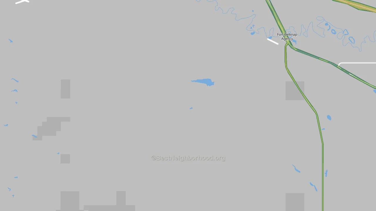 Blaine County, MT Map of Noise Levels in Blaine County
