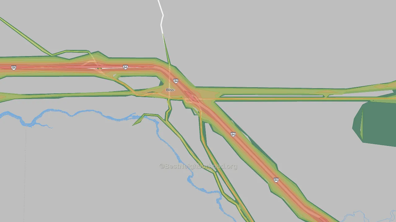 Bliss, ID Map of Noise Levels in Bliss