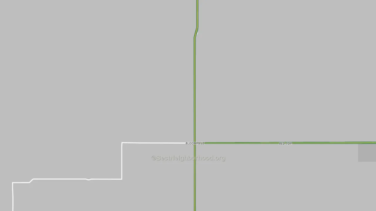 Bloomfield, MT Map of Noise Levels in Bloomfield