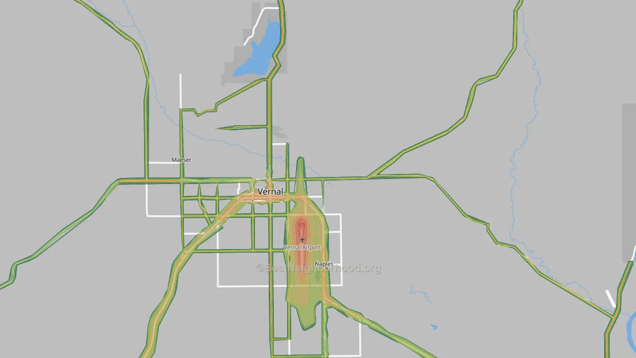 Bonanza, UT Map of Noise Levels in Bonanza