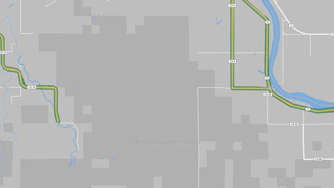 Border, MN Map of Noise Levels in Border