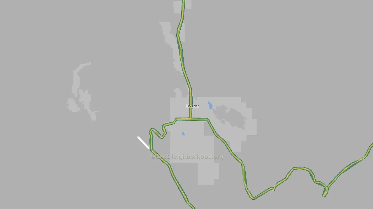 Boulder, UT Map of Noise Levels in Boulder