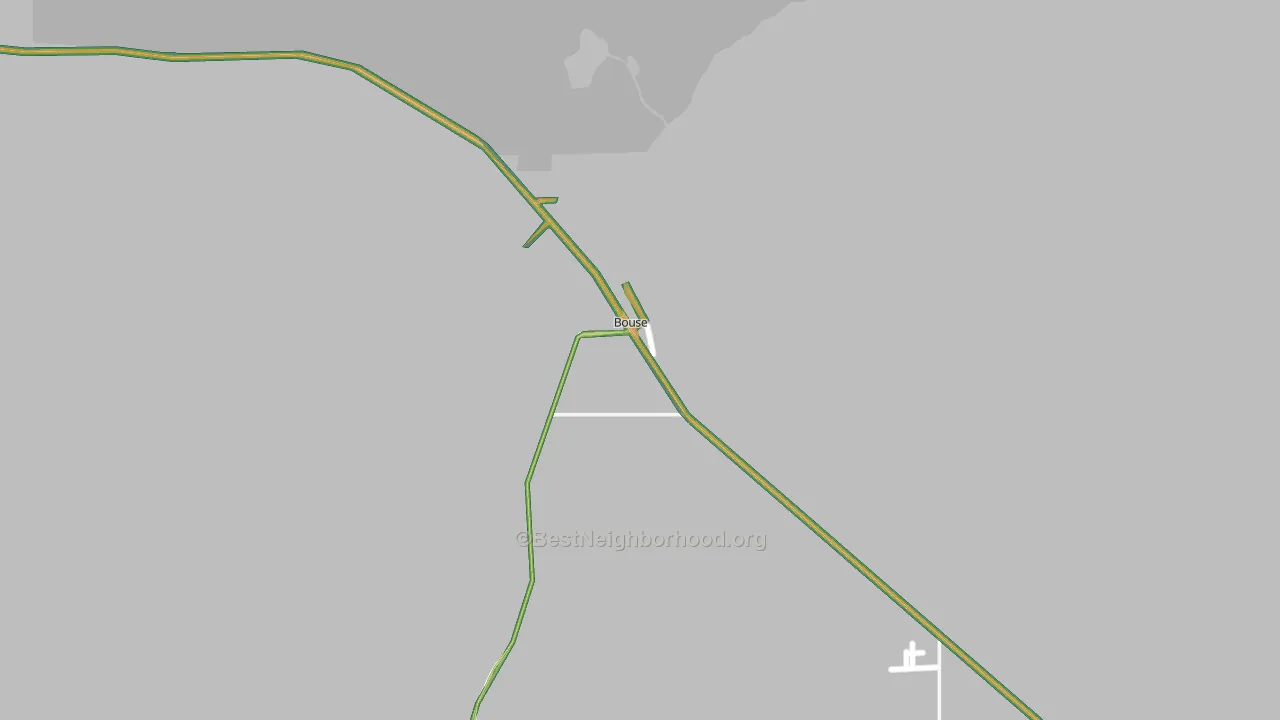 Bouse, AZ Map of Noise Levels in Bouse