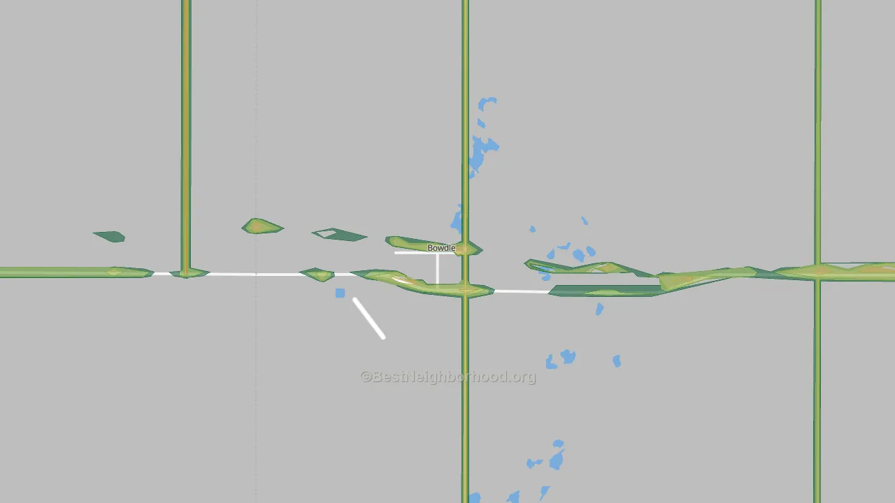Bowdle, SD Map of Noise Levels in Bowdle