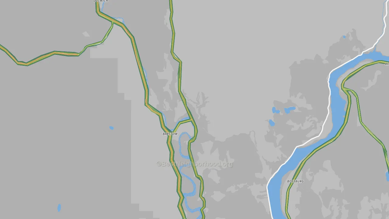 Boyds, WA Map of Noise Levels in Boyds