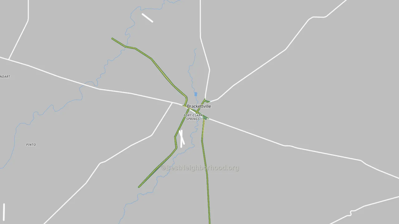 Brackettville, TX Map of Noise Levels in Brackettville