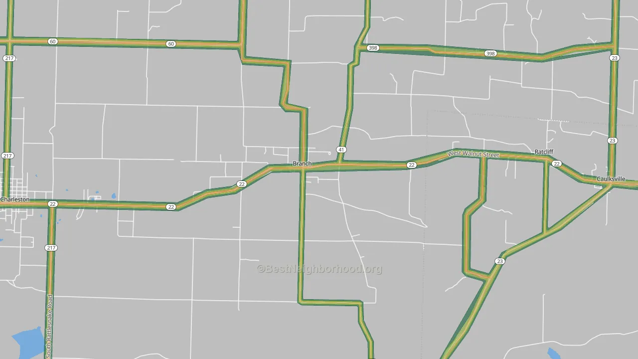 Branch, AR Map of Noise Levels in Branch