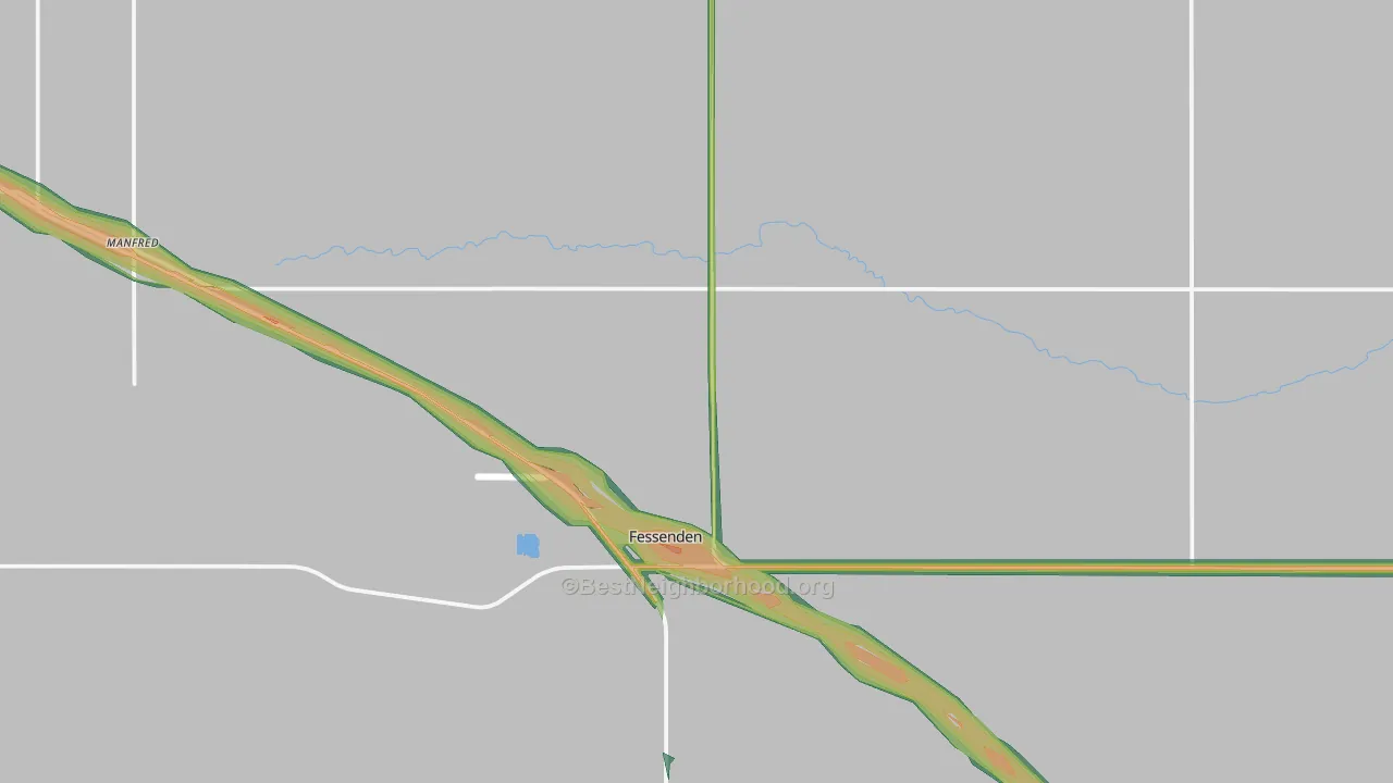 Bremen, ND Map of Noise Levels in Bremen