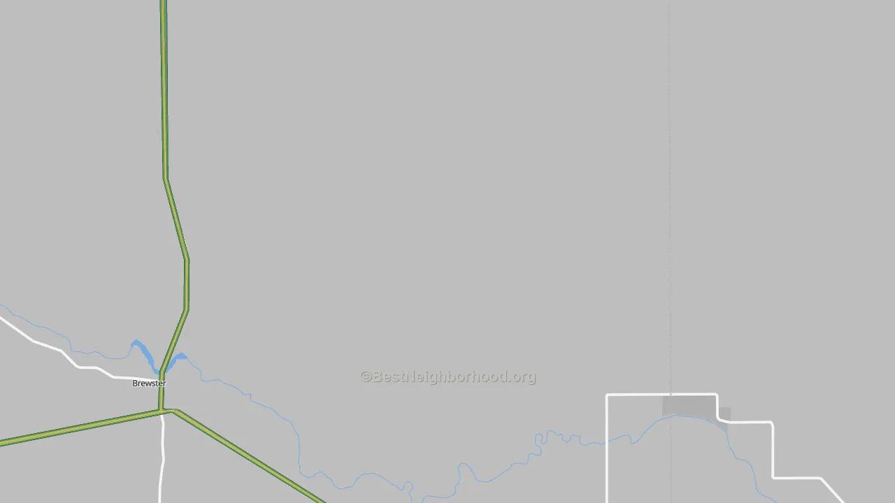 Brewster, NE Map of Noise Levels in Brewster