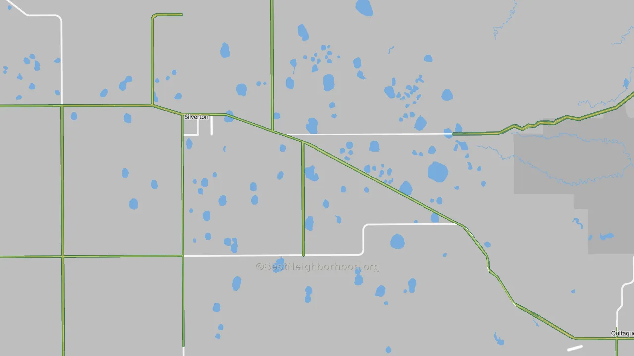 Briscoe County, TX Map of Noise Levels in Briscoe County