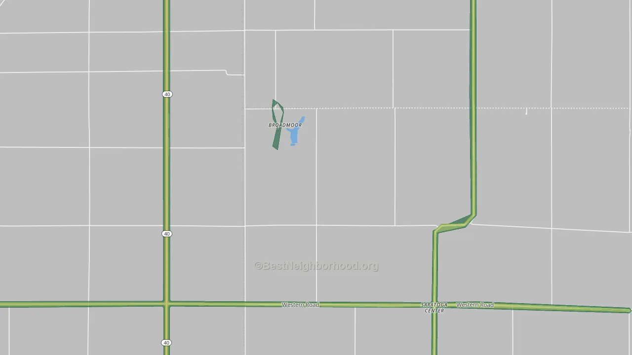 Broadmoor, IL Map of Noise Levels in Broadmoor