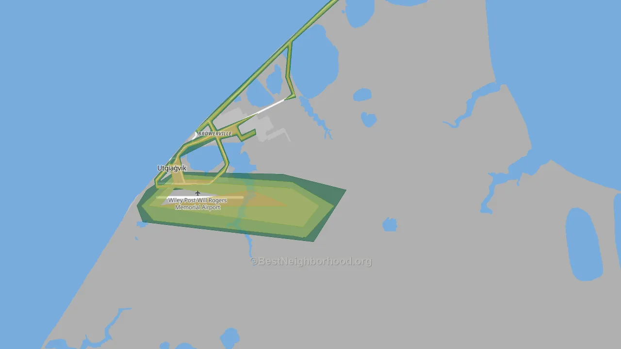 Browerville, AK Map of Noise Levels in Browerville