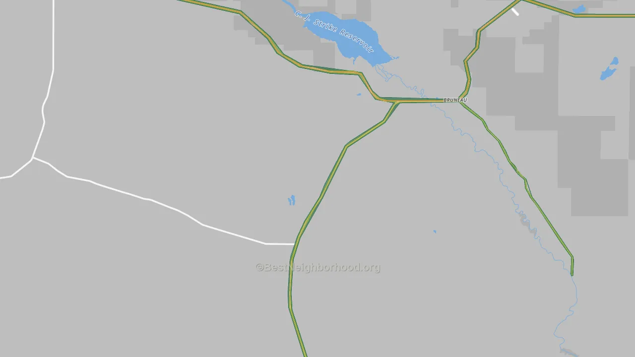 Bruneau, ID Map of Noise Levels in Bruneau