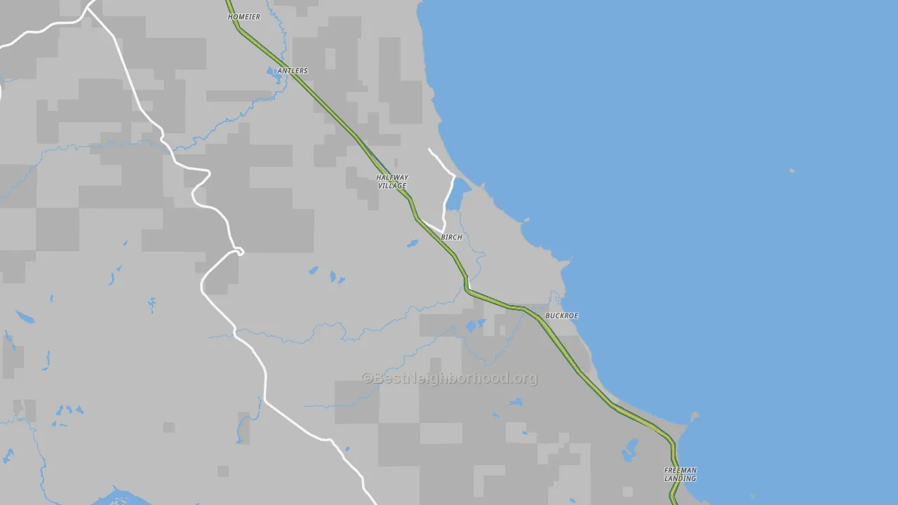 Buckroe, MI Map of Noise Levels in Buckroe