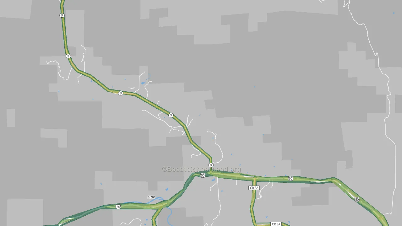 Buckskin Joe, CO Map of Noise Levels in Buckskin Joe