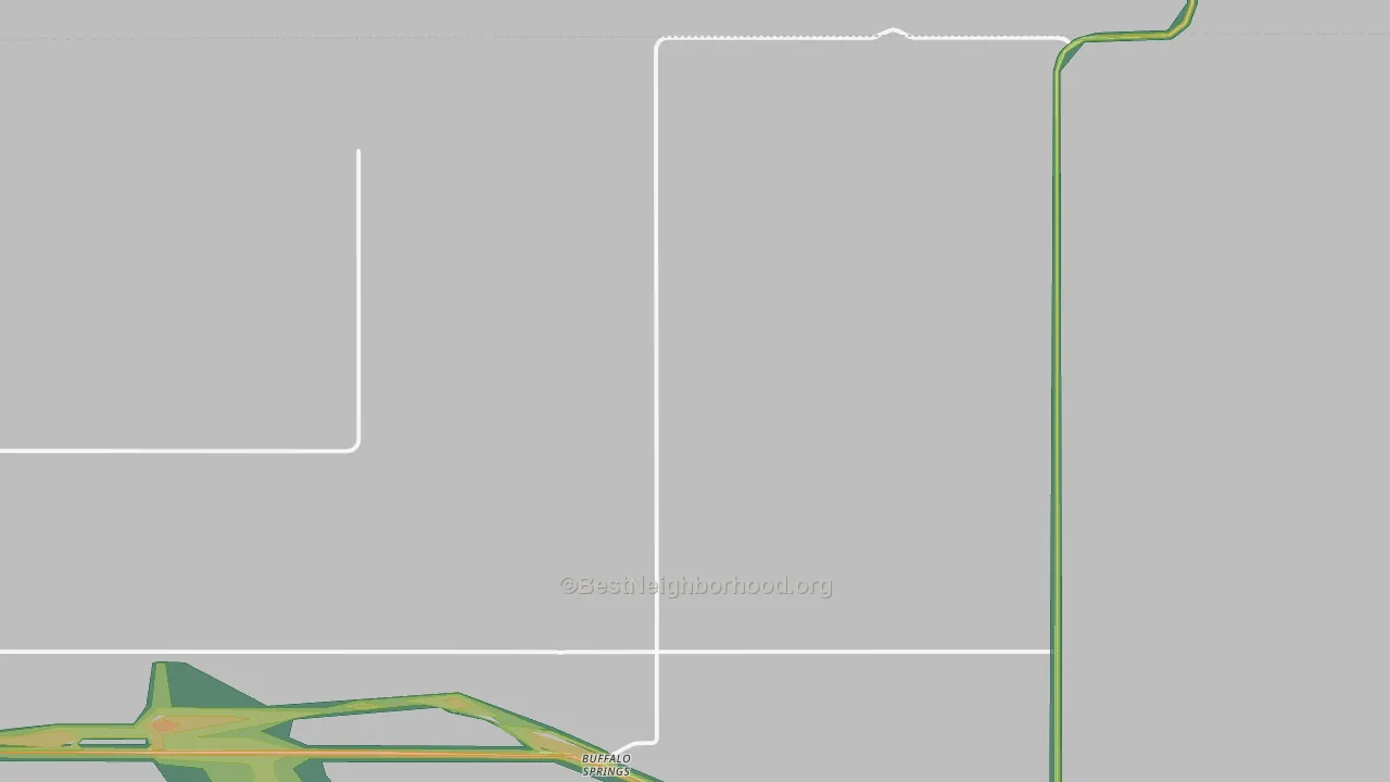 Buffalo Springs, ND Map of Noise Levels in Buffalo Springs