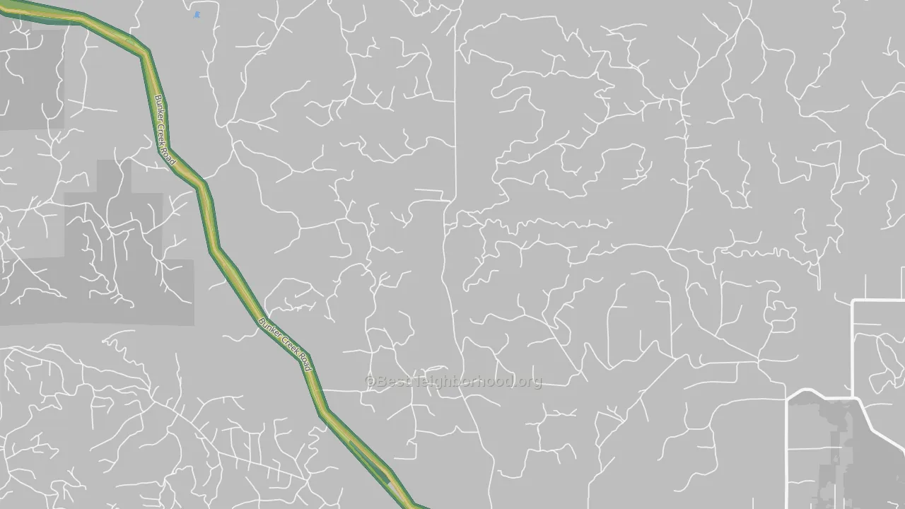 Bunker, WA Map of Noise Levels in Bunker
