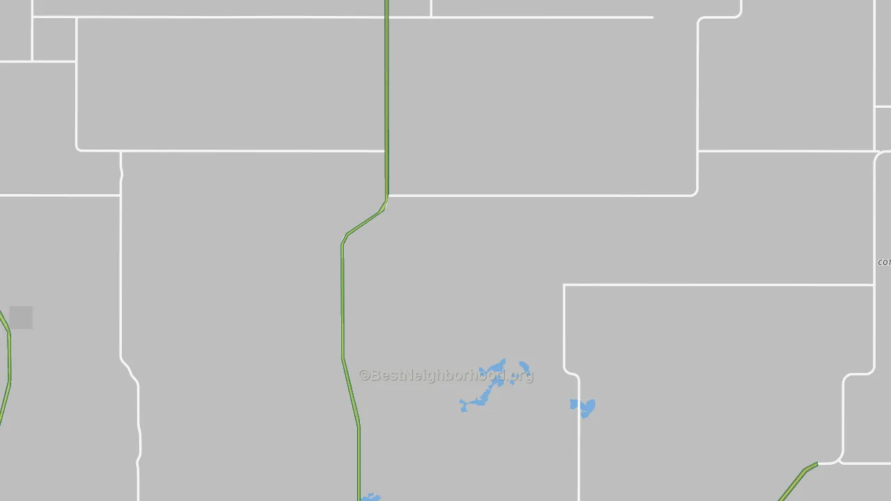 Burke County, ND Map of Noise Levels in Burke County